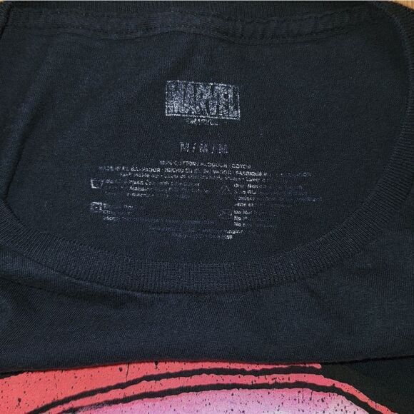 Deadpool Riding Unicorn Black T-Shirt Official Disney Marvel Mens Size Medium - Picture 3 of 4